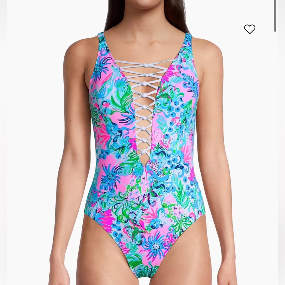 Isle Lattice Lilly Pulitzer Swim Suit NWT